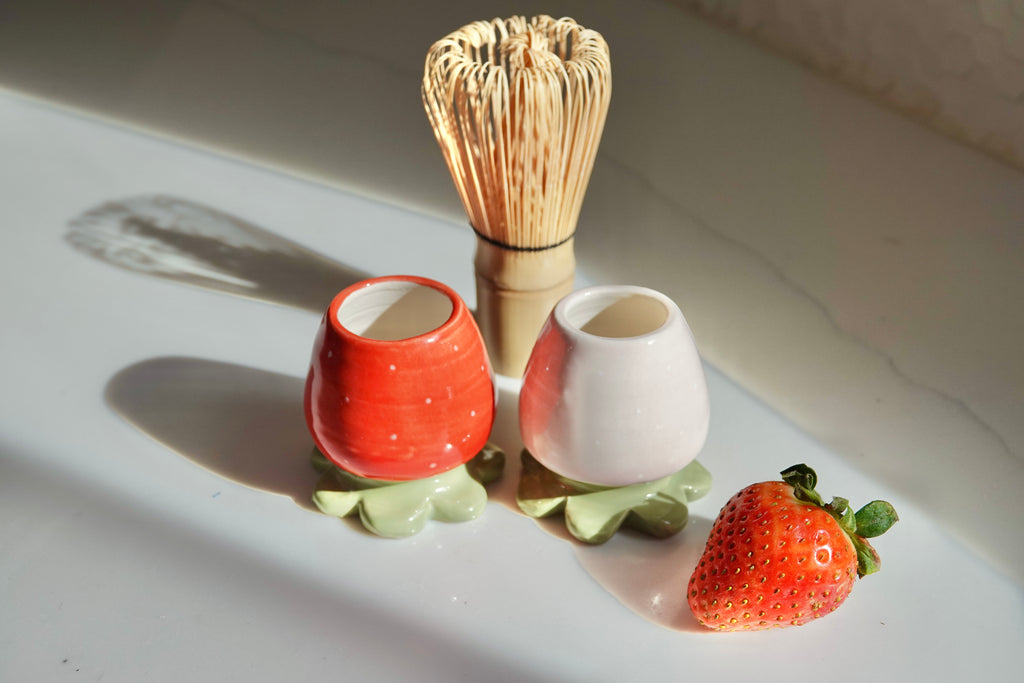 Matcha Whisk Stand - Strawberry