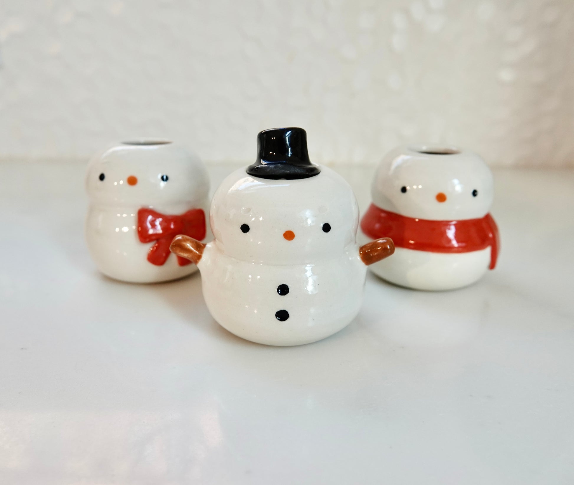 Matcha Whisk Stand - Snowman