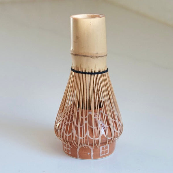 Matcha Whisk Stand - Gingerbread House