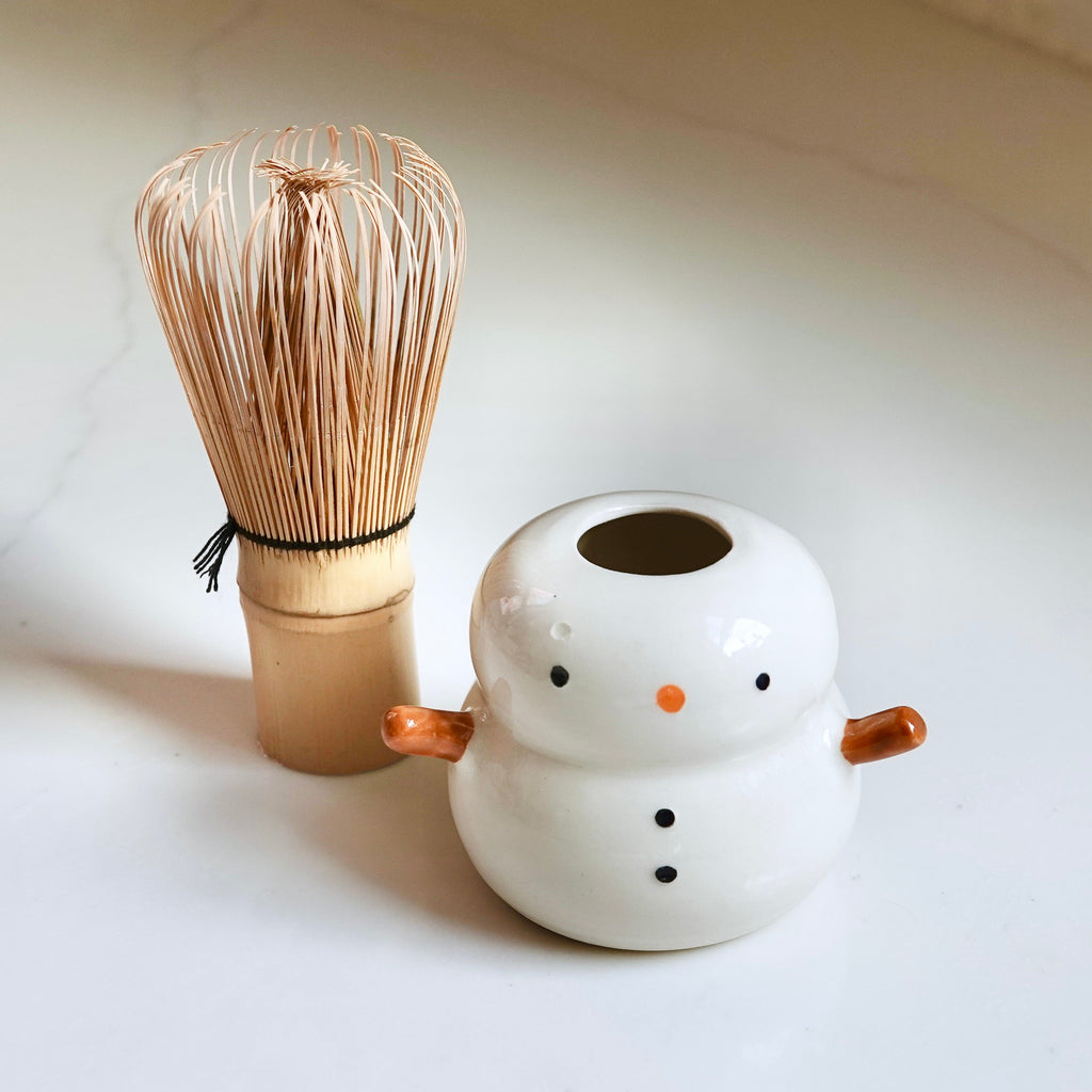 Matcha Whisk Stand - Snowman