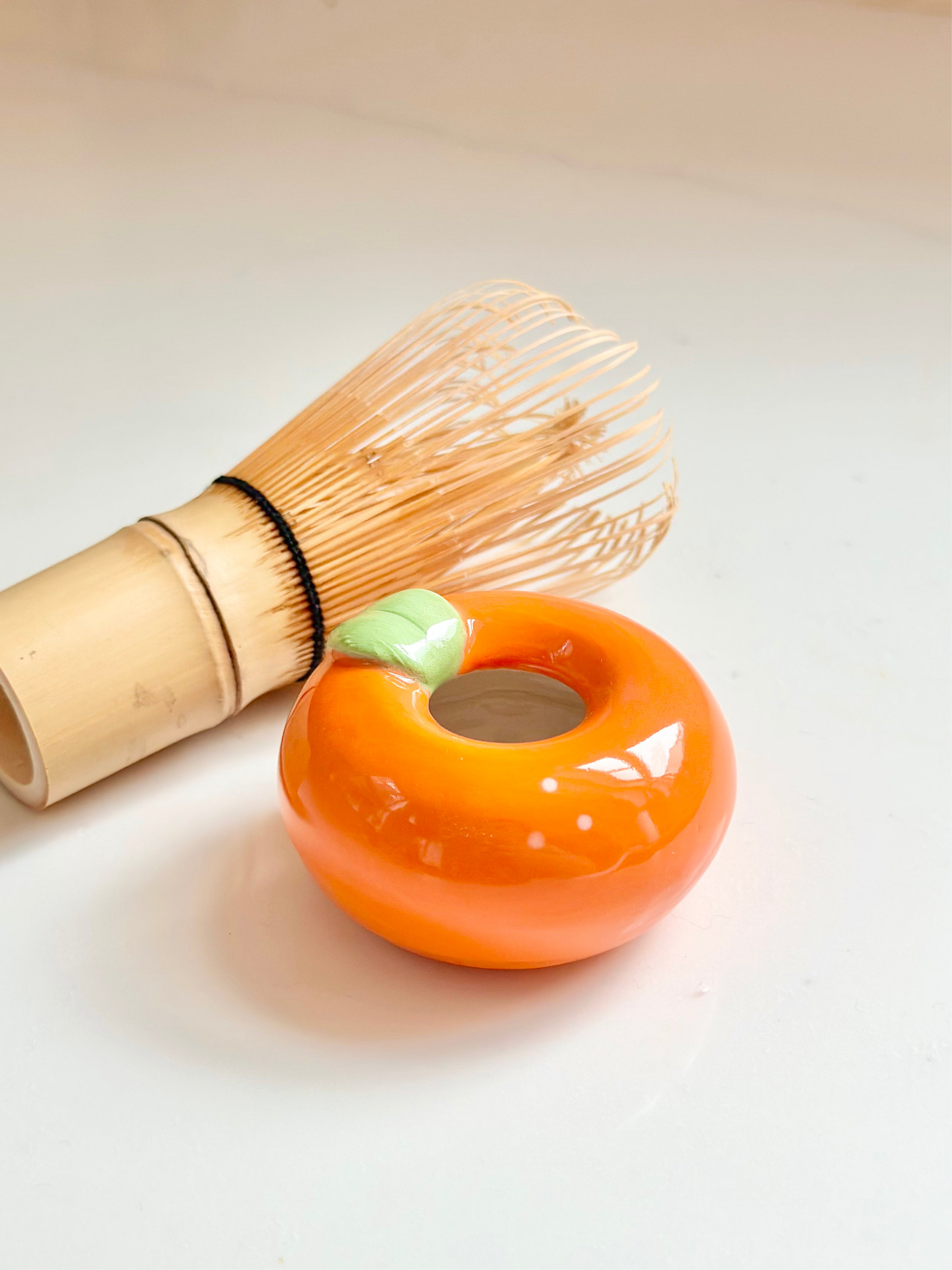Matcha Whisk Stand - Orange