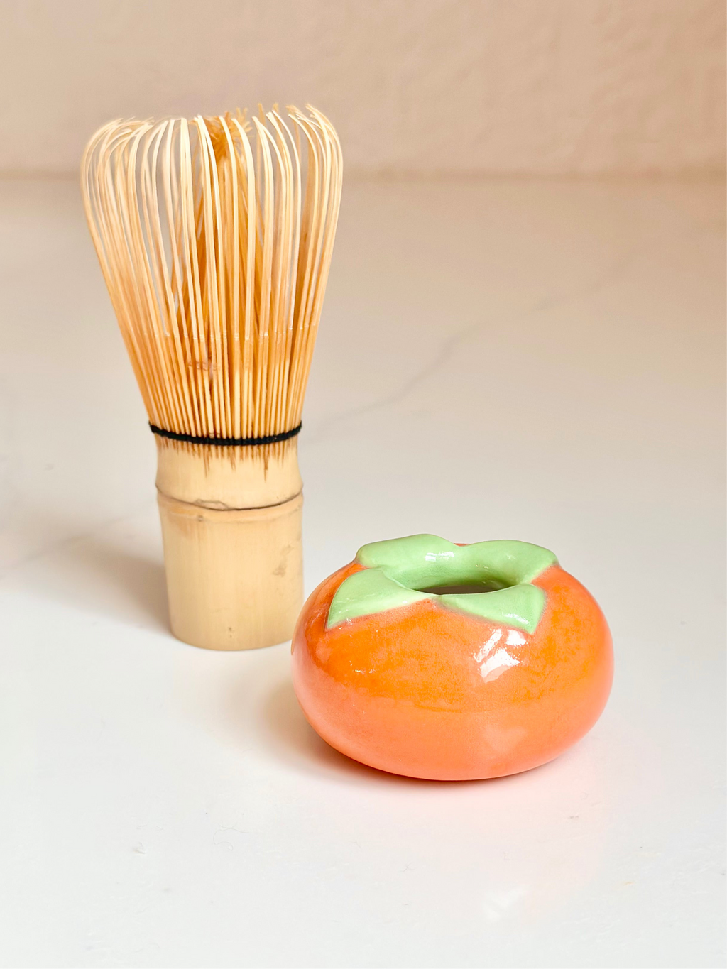 Matcha Whisk Stand - Persimmon