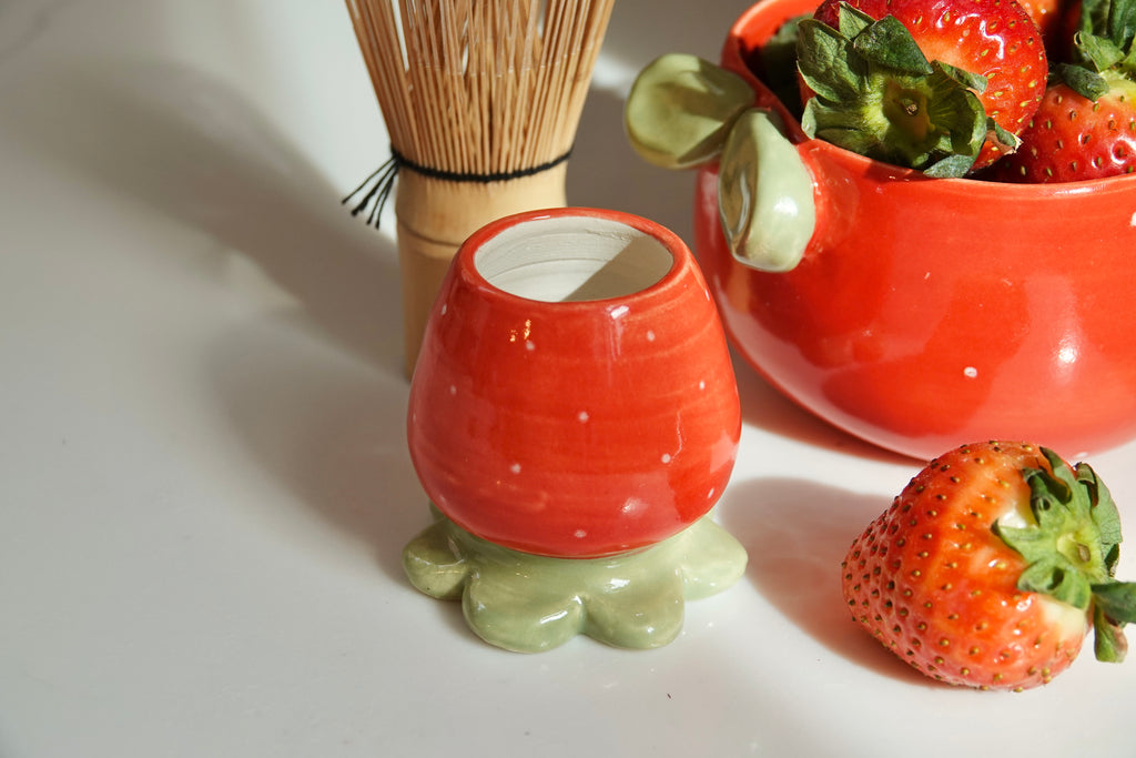 Matcha Whisk Stand - Strawberry