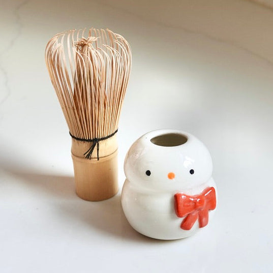 Matcha Whisk Stand - Snowman