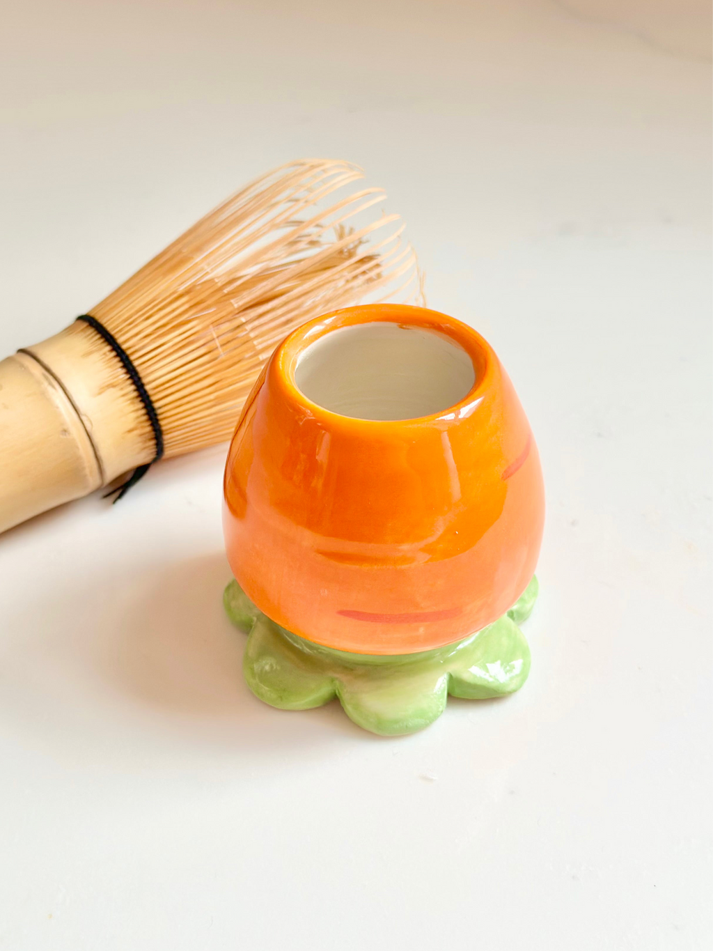 Matcha Whisk Stand - Carrot