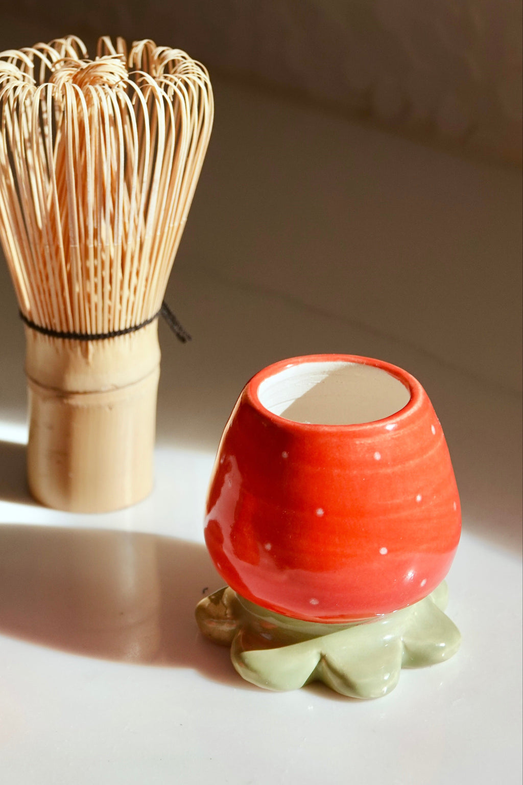 Matcha Whisk Stand - Strawberry