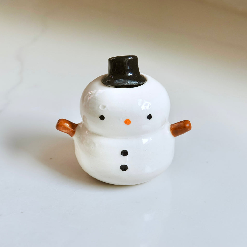 Matcha Whisk Stand - Snowman