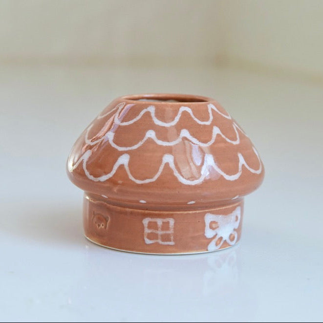 Matcha Whisk Stand - Gingerbread House