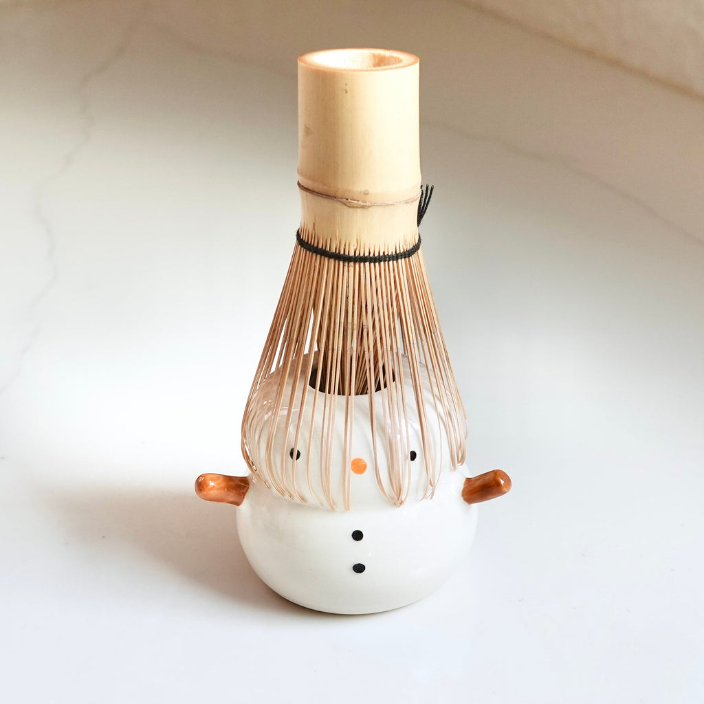 Matcha Whisk Stand - Snowman