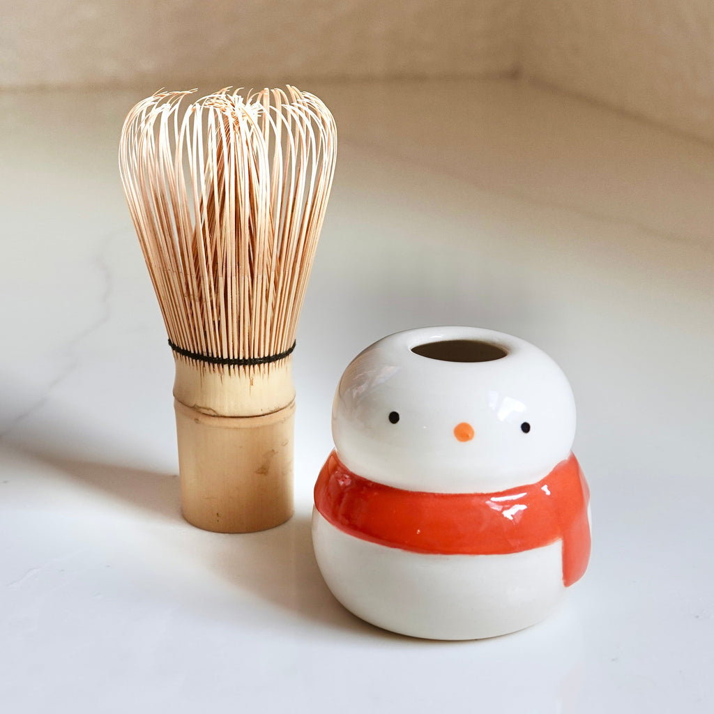 Matcha Whisk Stand - Snowman