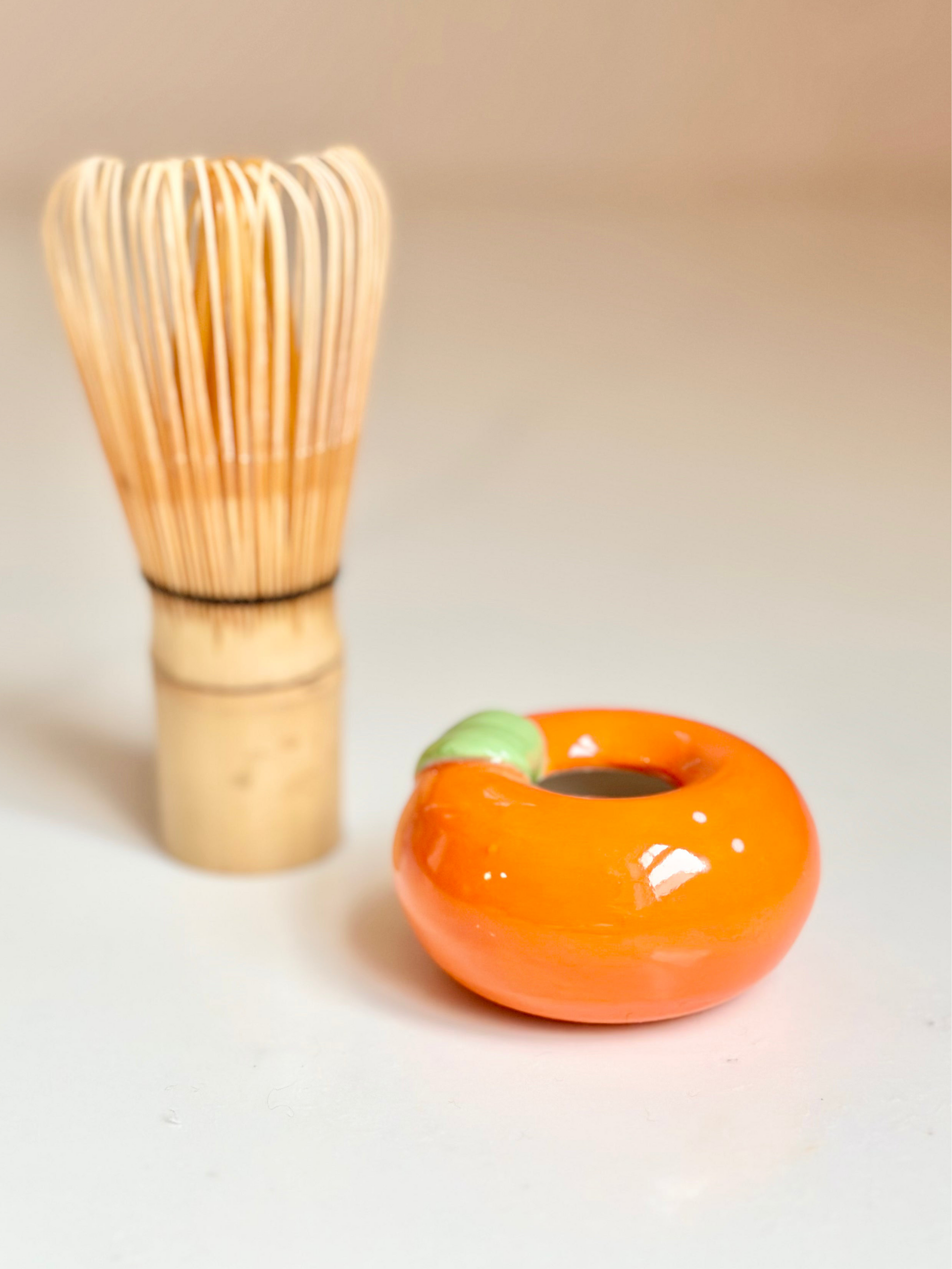 Matcha Whisk Stand - Orange