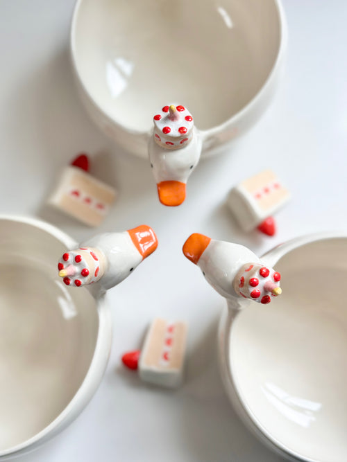 Matcha Bowl - Birthday Goose