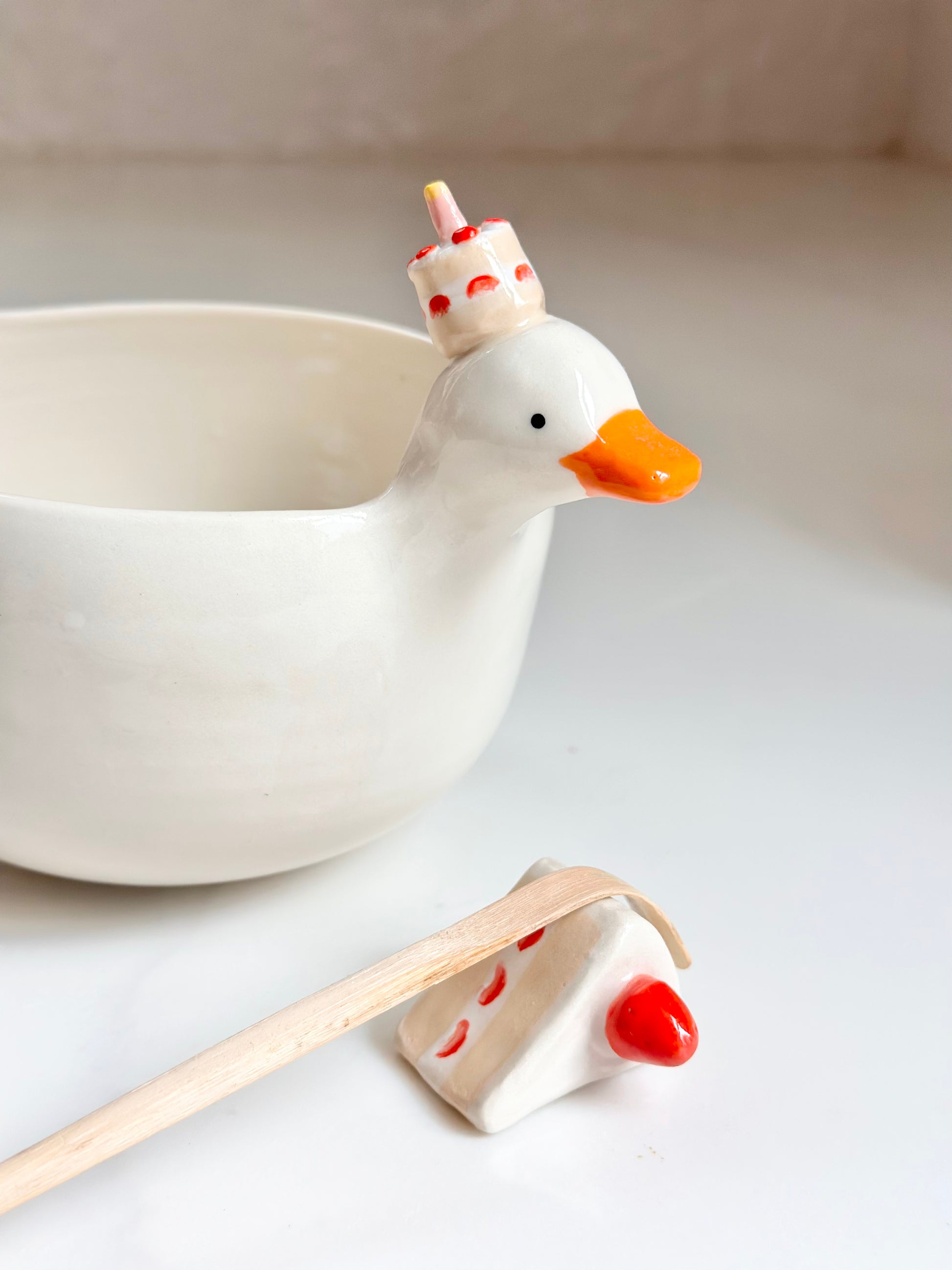 Matcha Bowl - Birthday Goose