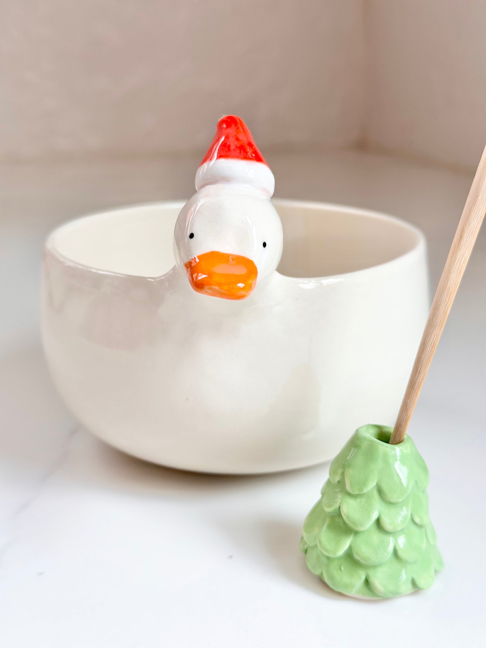 Matcha Bowl - Christmas Goose