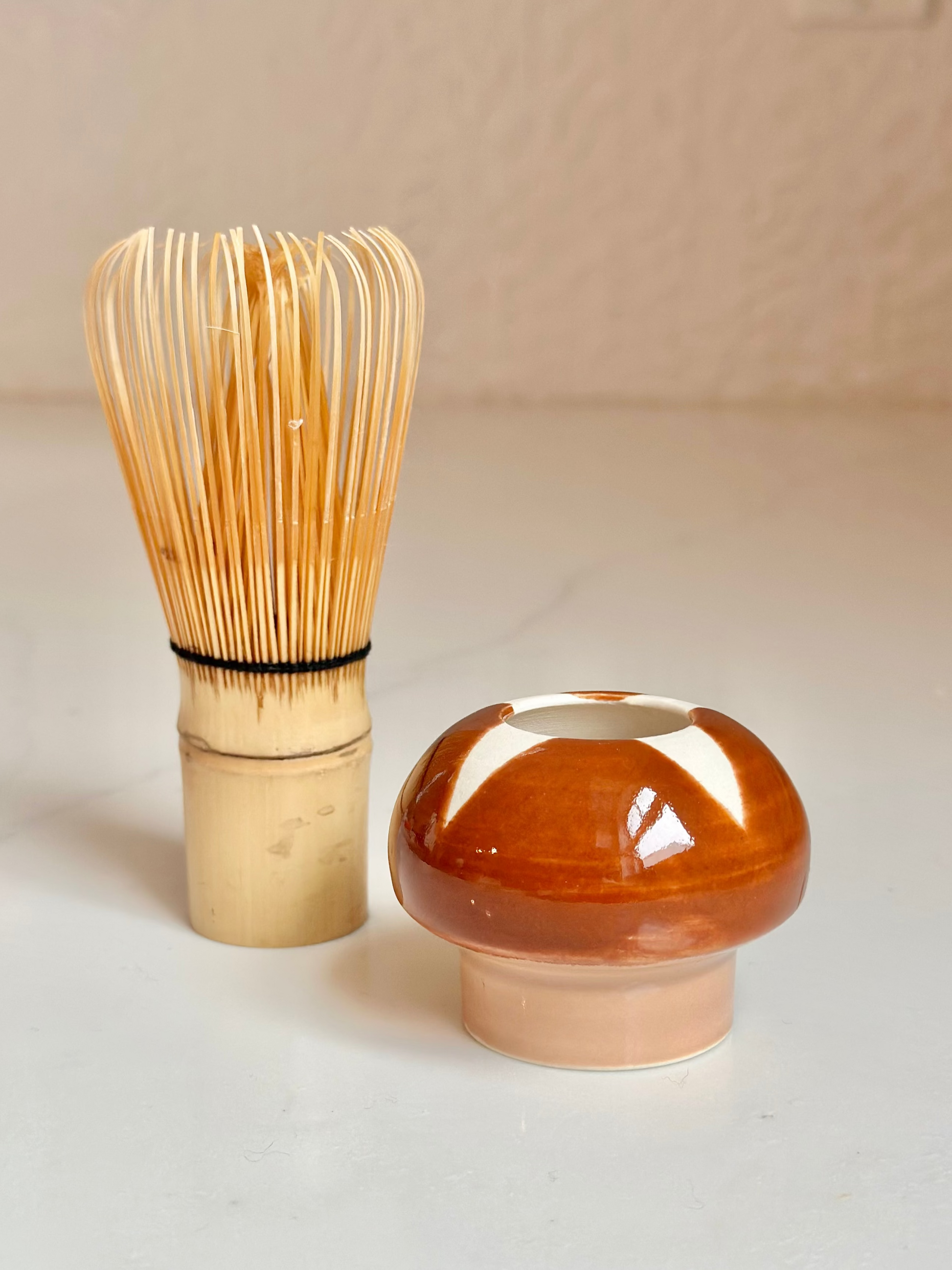 Matcha Whisk Stand - Shiitake Mushroom