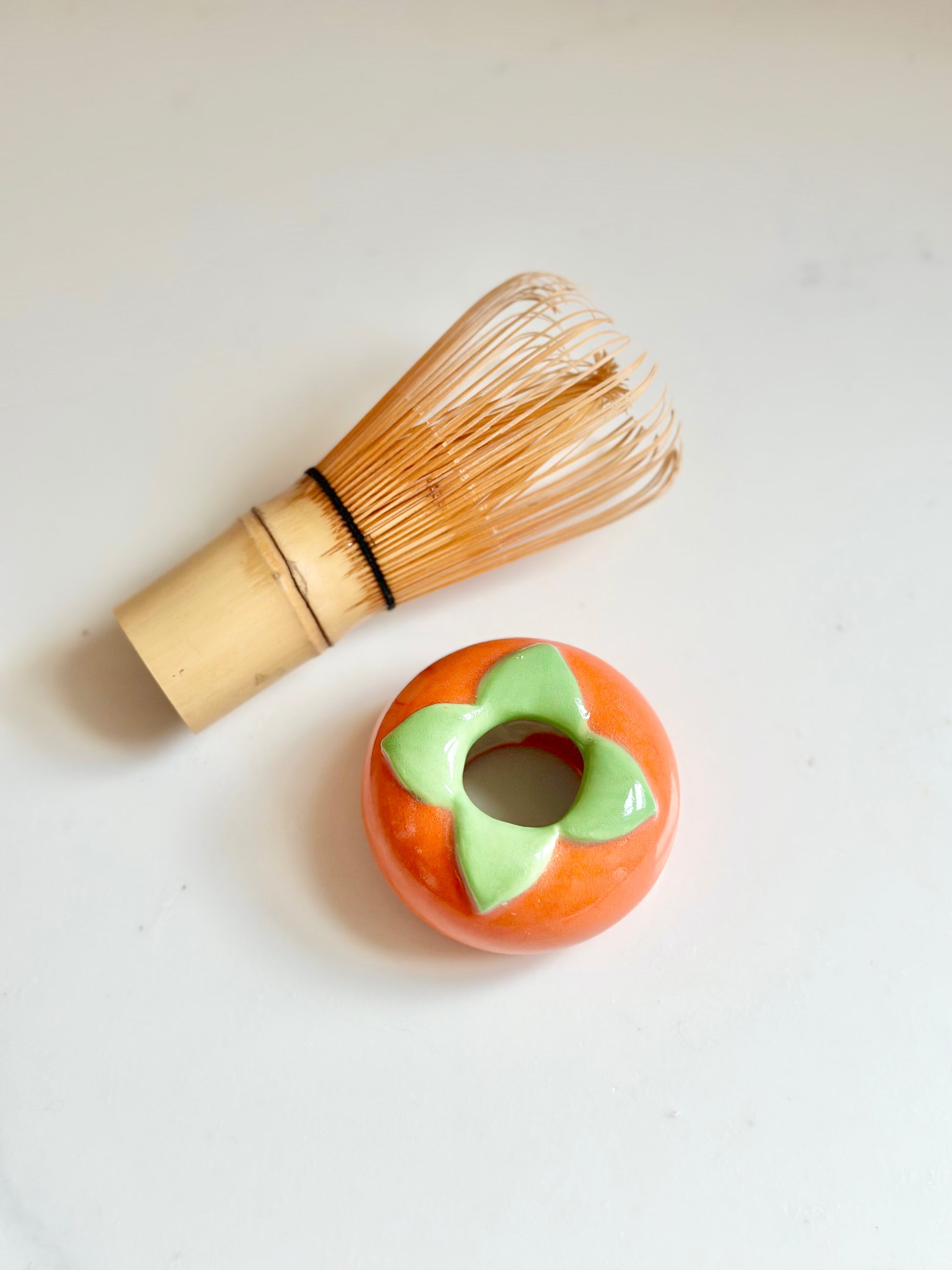 Matcha Whisk Stand - Persimmon