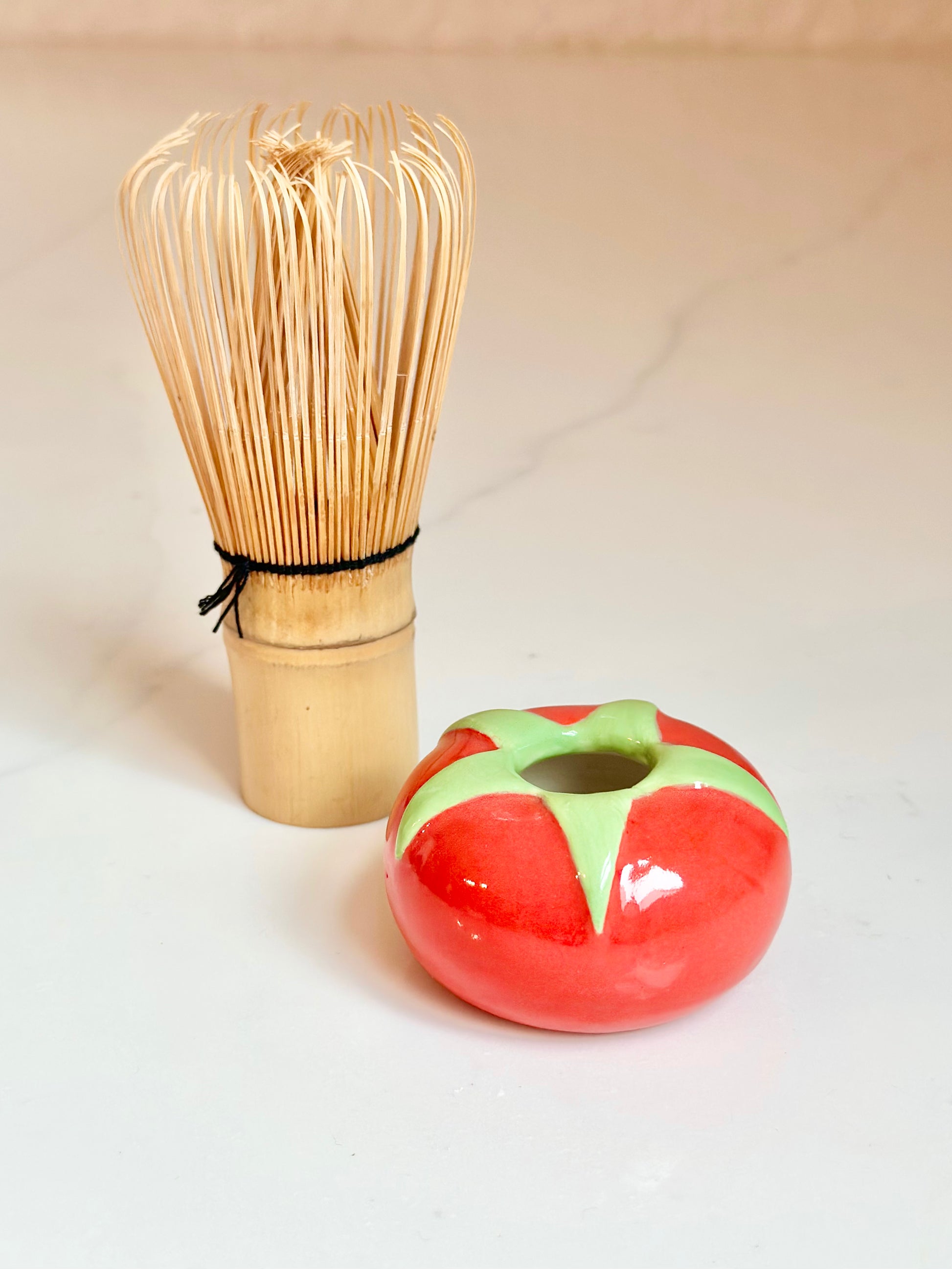 Matcha Whisk Stand - Tomato